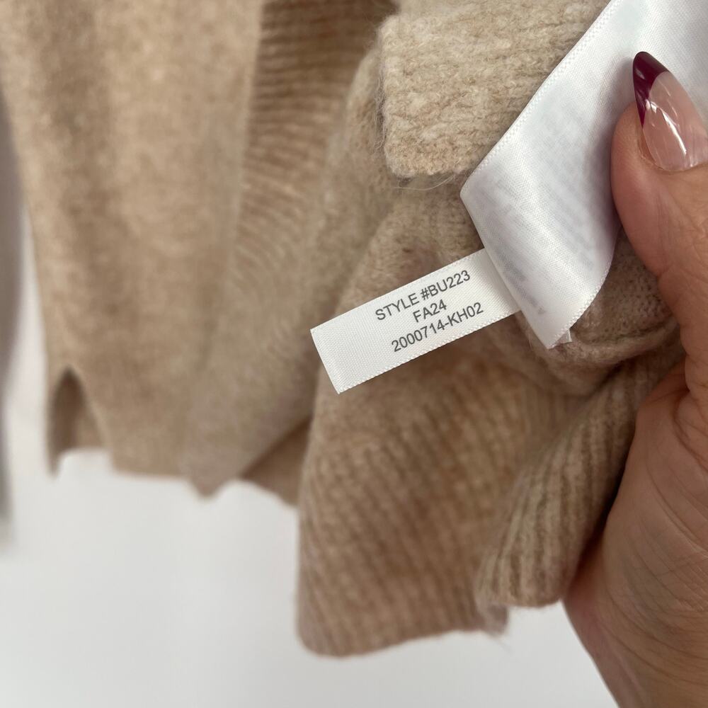 J.Crew Extra Soft Yarn Sweater XXS Beige Wool Blend Crewneck BU223 - Picture 5 of 7